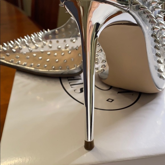 SOLD - Steve Madden Spiked Clear Pumps - 8.5 - Picture 9 of 9